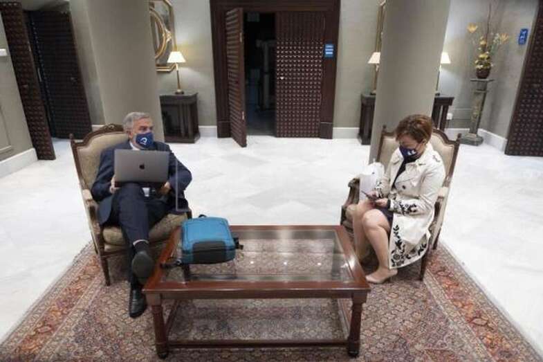 Lluis Serra Májem y Rosa María Aguilar / EFE Miguel Barreto